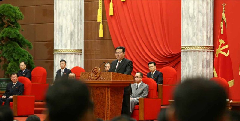 朝鲜劳动党中央委员会10日在党中央委员会本部大楼会议室举行纪念建党报告会