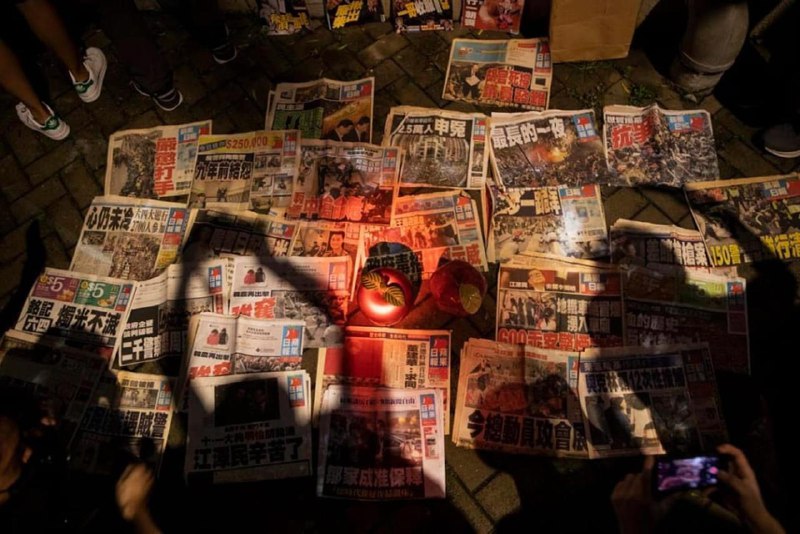 香港，高等法院12月15日裁定《苹果日报》黎智英三项罪名成立