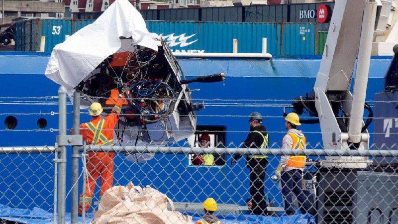 “泰坦”号深海潜水器的残骸已经从海底回收至加拿大纽芬兰圣约翰