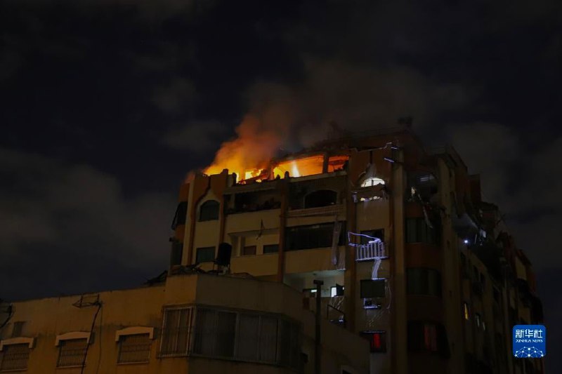 以色列国防军9日凌晨对巴勒斯坦加沙地带多个目标发动空袭