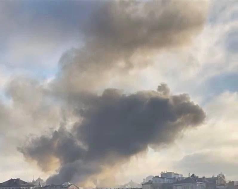 乌克兰首都基辅周一上午发生数起爆炸