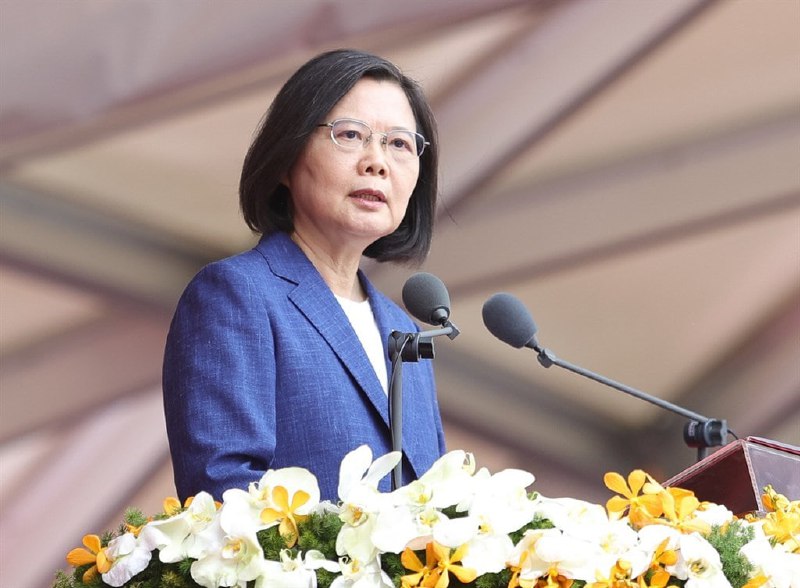 台湾，总统蔡英文在今天的中华民国110年国庆典礼上以“共识化分歧，团结守台湾”为题发表演说