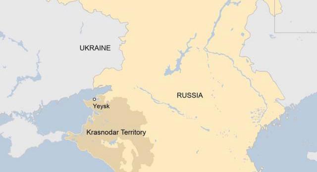 俄罗斯一架苏-34战斗轰炸机10月17日在克拉斯诺达尔边疆区西北部的叶伊斯克市坠毁，造成3人死亡、19人受伤，其中8人伤势严重