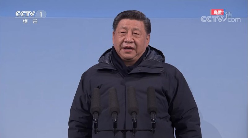 中国国家主席习近平宣布北京第24届冬季奥林匹克运动会开幕